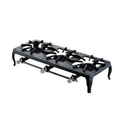 Εστία υγραερίου τριπλή βαρέως τύπου από μαντέμι ισχύος 12kW χαμηλής πίεσης FOKER