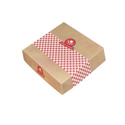 Κουτί ψητοπωλείου Fresh and Tasty ιδανικό για ποικιλία αλλά και για βάφλα με επένδυση αλουμινίου Z20 διαστάσεων 20x20x5hcm  Κουτί ψητοπωλείου Fresh and Tasty ιδανικό για ποικιλία αλλά και για βάφλα με επένδυση αλουμινίου Z20 διαστάσεων 20x20x5hcm