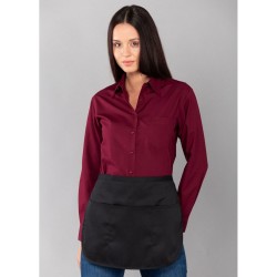 Ποδιά σερβιτόρου μέσης κοντή με 2 τσέπες μπροστά και 1 για στυλό σε μαύρο χρώμα