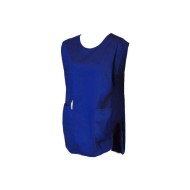 Ποδιά super market ολόσωμη με κορδόνια δεσίματος στα πλάγια και 2 τσέπες μπροστά σε μπλε χρώμα Ποδιά super market ολόσωμη με κορδόνια δεσίματος στα πλάγια και 2 τσέπες μπροστά σε μπλε χρώμα