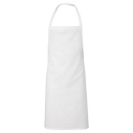 Ολόσωμη ποδιά εργασίας πολυεστερική μακριά έως το γόνατο χωρίς τσέπες σε λευκό χρώμα Ολόσωμη ποδιά εργασίας πολυεστερική μακριά έως το γόνατο χωρίς τσέπες σε λευκό χρώμα