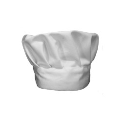 Σκούφος μάγειρα λευκός με velcro στο πίσω μέρος για σωστή εφαρμογή