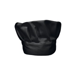 Σκούφος μάγειρα μαύρος με velcro στο πίσω μέρος για σωστή εφαρμογή