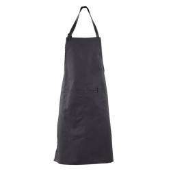 Ποδιά λαιμού σε γκρι χρώμα με ρυθμιστή ύψους στο κορδόνι και τσέπη