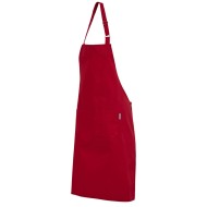 Ποδιά λαιμού με τσέπη και ρυθμιστή στο κορδόνι σε κόκκινο χρώμα Ποδιά λαιμού με τσέπη και ρυθμιστή στο κορδόνι σε κόκκινο χρώμα