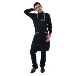 Ποδιά λαιμού με ριγέ λεπτομέρειες ρυθμιστή στο κορδόνι και τσέπη