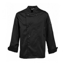 Σακάκι CHEF μακρυμάνικο μαύρο με τσέπη στυλού μεγέθους ΧLarge