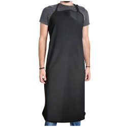 Ποδιά λαιμού αδιάβροχη PVC υψηλής αντοχής σε μαύρο χρώμα 70x110cm