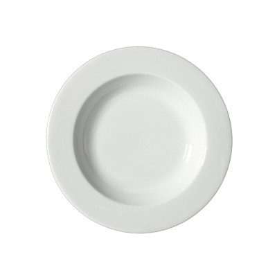 Πιάτο βαθύ από λευκή πορσελάνη Φ28cm σειρά TIERRA της LUKANDA
