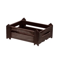 Ξύλινη ψωμιέρα τελάρο διαστάσεων 23x16x10 cm σε σκούρο καφέ χρώμα Ξύλινη ψωμιέρα τελάρο διαστάσεων 23x16x10 cm σε σκούρο καφέ χρώμα