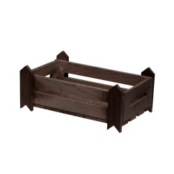 Ξύλινη ψωμιέρα τελάρο διαστάσεων 25x14x10 cm σε σκούρο καφέ χρώμα Ξύλινη ψωμιέρα τελάρο διαστάσεων 25x14x10 cm σε σκούρο καφέ χρώμα