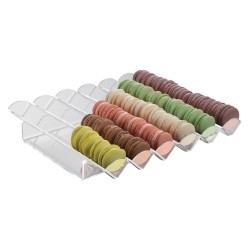 Θήκη Παρουσίασης Macaron (φ4.5cm) 6 θέσεων, 33x31cm ελληνικής κατασκευής GARIBALDI