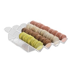 Θήκη Παρουσίασης Macaron (φ4.5cm) 4 θέσεων, 22x31cm ελληνικής κατασκευής GARIBALDI