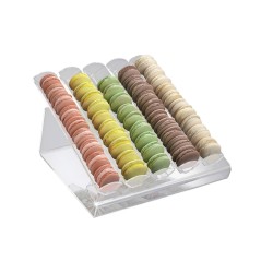 Θήκη Παρουσίασης Macaron (φ4.5cm) 5 θέσεων, 28x31cm ελληνικής κατασκευής GARIBALDI