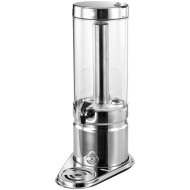 Ψυχόμενος διανεμητής χυμού NORMA με ηλεκτρική ανάδευση μονός INOX με διαφανές δοχείο 7 λίτρων