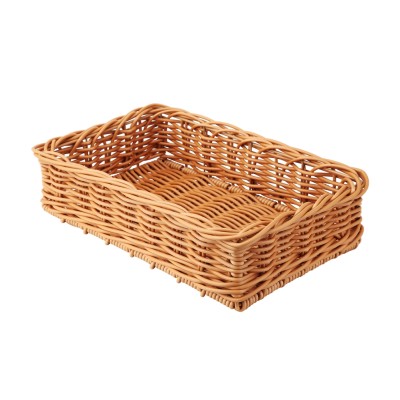 Ψωμιέρα Rattan τετράγωνη 40 x 25 x 10 cm, Υψηλής Αντοχής, πολυπροπυλαινίου SUNNEX