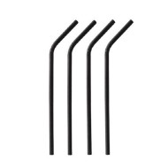 Χάρτινο καλαμάκι σπαστό ατομικά συσκευασμένο 220x5.3mm σε μαύρο χρώμα συσκευασία 250 τεμαχίων