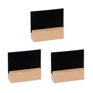 Σετ 3 Κάρτων 2 Όψεων, ΜΑΤ μαύρη  με Ξύλινη Βάση, 7x10 cm ελληνικής κατασκευής GARIBALDI Σετ 3 Κάρτων 2 Όψεων, ΜΑΤ μαύρη  με Ξύλινη Βάση, 7x10 cm ελληνικής κατασκευής GARIBALDI