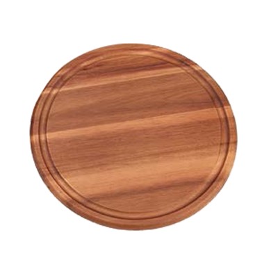 Ξύλινο Πιάτο με Λούκι Στρογγυλό, Φ30x1,5cm, από Ακακία