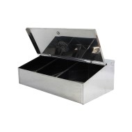 Καφεκούτι 3 θέσεων INOX 18/0 μεγάλης αντοχής 28.5x15x9cm ιδανικό για χώρους μαζικής εστίασης METANO Καφεκούτι 3 θέσεων INOX 18/0 μεγάλης αντοχής 28.5x15x9cm ιδανικό για χώρους μαζικής εστίασης METANO