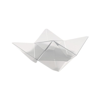 Πλαστικό μπωλ Origami PS, 13x13cm, διάφανο