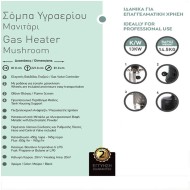 Θερμάστρα υγραερίου-μανιτάρι 13Kw με ελεγκτή βαλβίδας γκαζιού για χώρους εώς 20m² Θερμάστρα υγραερίου-μανιτάρι 13Kw με ελεγκτή βαλβίδας γκαζιού για χώρους εώς 20m²