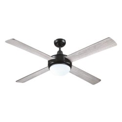 Ανεμιστήρας οροφής Φ132cm με led φως 12W ενδιάμεσο φως 4000k και 4 καφέ φτερωτές και κοντρόλ Ανεμιστήρας οροφής Φ132cm με led φως 12W ενδιάμεσο φως 4000k και 4 καφέ φτερωτές και κοντρόλ