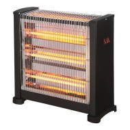 Θερμάστρα χαλαζία 2800W 220-240V μαύρη με διακόπτη ασφαλείας για χώρους έως 35m²