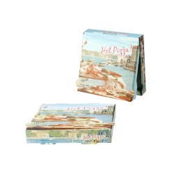 Κουτί Πίτσας Μικροβέλε HOT-PIZZA (VENICE), 26x26x4.2cm Κουτί Πίτσας Μικροβέλε HOT-PIZZA (VENICE), 26x26x4.2cm