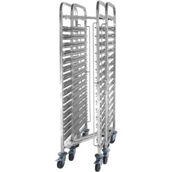 Kαρότσι συλλογής στοιβαζόμενο, 15 σερβίτσιων δίσκων GN1/1 ανοξείδωτο, HENDI