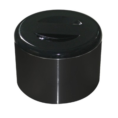 Παγοδιατηρητής μαύρος πλαστικός με σχάρα διαστάσεων φ29x22cm 10Lt