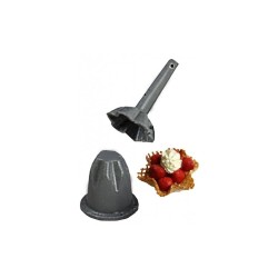 Φόρμα για μπολάκια Φ50mm από αλουμίνιο με αντικολλητική επίστρωση για την βαφλιέρα 12-40710-DT Φόρμα για μπολάκια Φ50mm από αλουμίνιο με αντικολλητική επίστρωση για την βαφλιέρα 12-40710-DT