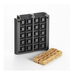 Πλάκες Helios για βάφλομπουκίτσες-τραγανές μπουκίτσες βάφλας σε τετράγωνο σχήμα Πλάκες Helios για βάφλομπουκίτσες-τραγανές μπουκίτσες βάφλας σε τετράγωνο σχήμα