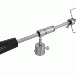 Σούβλα ανοξείδωτη με ηλεκτρικό μοτέρ και 2 τετραπλές πιρούνες