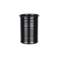 Χαρτοπετσετοθήκη ΜΆΥΡΗ, αλουμινίου, φ9x13.5cm, ελληνικής κατασκευής