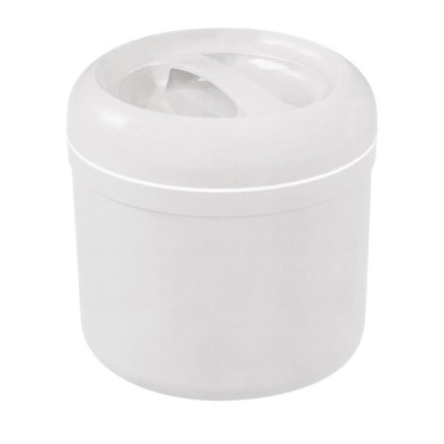 Παγοδιατηρητής λευκός πλαστικός, άθραυστος, βιδωτό καπάκι,  φ23x32cm, 10Lt, με σχάρα