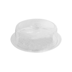 Τουρτιέρα πλαστική SAN, φ30cm, με καπάκι και διάφανο δίσκο Τουρτιέρα πλαστική SAN, φ30cm, με καπάκι και διάφανο δίσκο