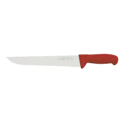 Μαχαίρι Χασάπι με Δόντια 36cm, Σειρά Ergonomic, Κόκκινο, VALGOBBIA Ιταλίας