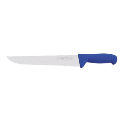 Μαχαίρι Χασάπη με Δόντια 36cm, Σειρά Ergonomic, Μπλε, VALGOBBIA Ιταλίας