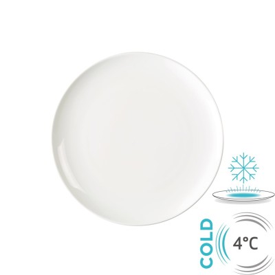 Ψυχόμενο πιάτο πορσελάνης φ27cm, παραμένει κρύο για 30‘,λευκό, TempControl