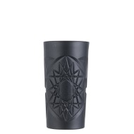 Γυάλινο Ποτήρι ποτού, coctail σκαλιστό,Χρώμα Μαύρο Ματ, 45cl, φ8,3 x 15,6cm, Σειρά FUNKY, UNIGLASS