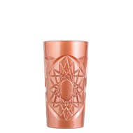 Γυάλινο Ποτήρι ποτού, coctail σκαλιστό,Χρώμα χαλκού, 45cl, φ8,3 x 15,6cm, Σειρά FUNKY, UNIGLASS