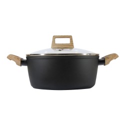 Κατσαρόλα Earth αντικολλητική πρεσσαριστού αλουμινίου 28Cm 6.9Lt Estia