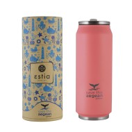 Θερμός Travel Cup Save The Aegean χωρητικότητας 500ml σε κοραλί χρώμα  Θερμός Travel Cup Save The Aegean χωρητικότητας 500ml σε κοραλί χρώμα