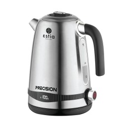 Βραστήρας Precision ανοξείδωτος 2200w με θερμοστάτη ρύθμισης θερμοκρασίας 1.7lt Estia