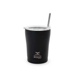 Θερμός Coffee Mug Save The Aegean χωρητικότητας 350ml σε χρώμα Midnight Black με ανοξείδωτο καλαμάκι  Θερμός Coffee Mug Save The Aegean χωρητικότητας 350ml σε χρώμα Midnight Black με ανοξείδωτο καλαμάκι