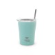 Θερμός Coffee Mug Save The Aegean χωρητικότητας 350ml σε χρώμα Bermuda Green με ανοξείδωτο καλαμάκι