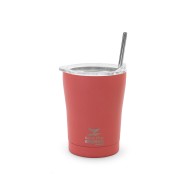 Θερμός Coffee Mug Save The Aegean χωρητικότητας 350ml σε χρώμα Fusion Coral με ανοξείδωτο καλαμάκι  Θερμός Coffee Mug Save The Aegean χωρητικότητας 350ml σε χρώμα Fusion Coral με ανοξείδωτο καλαμάκι