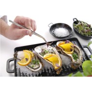 Λαβίδα κυρτή inox 24cm, γενικής χρήσης,  κατάλληλη και για τηγανητά
