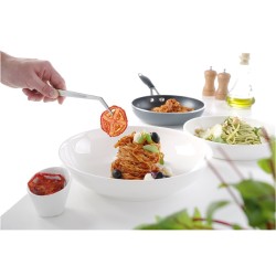 Λαβίδα κυρτή inox 16cm, γενικής χρήσης,  κατάλληλη και για τηγανητά